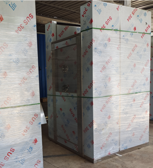 1400*1400*2200雙人三吹不銹鋼風(fēng)淋室(智能語(yǔ)音)